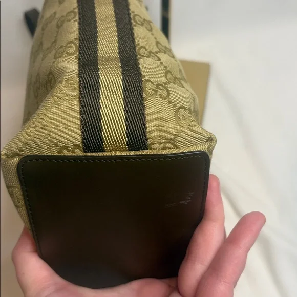 Gucci GG canvas small tote - brown and tan - Picture 9 of 12